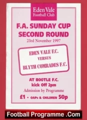 Eden Vale v Blyth Comrades 1997 – Sunday Cup