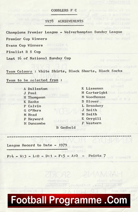 Counts v Cobblers 1978 - Sunday Cup Hollyfields Erdington - Image 4