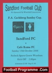 Sandford v Cafe Roma 2006 – Sunday Cup Wareham