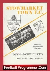 Stowmarket v Norwich City 1984 – New Floodlights Opening