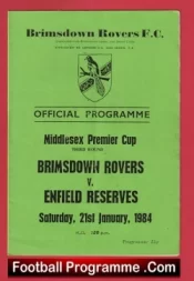 Brimsdown Rovers v Enfield 1984 – Middlesex Premier Cup