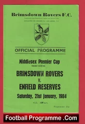 Brimsdown Rovers v Enfield 1984 – Middlesex Premier Cup