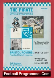Bristol Rovers v Bristol City 1988 – Glos Senior Cup Final