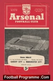 Cardiff City v Manchester City 1961 – FA Cup Replay Arsenal