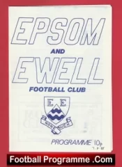 Epsom Ewell v QPR 1985 – Pre Season Friendly Match