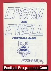 Epsom Ewell v QPR 1985 – Pre Season Friendly Match