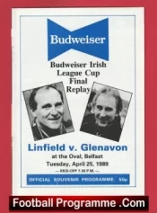 Linfield v Glenavon 1989 – Cup Final Replay Belfast