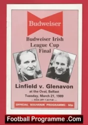 Linfield v Glenavon 1989 – Cup Final Belfast