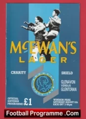 Glenavon v Glentoran 1992 – Charity Shield Belfast
