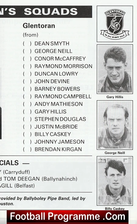 Glenavon v Glentoran 1992 - Charity Shield Belfast - Image 4