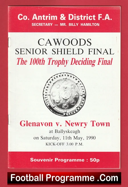 Glenavon v Newry Town 1990 - Senior Shield Cup Final Ballyskeagh - Image 2