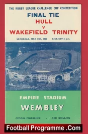 Wakefield Trinity Rugby v Hull 1960 – League Cup Final