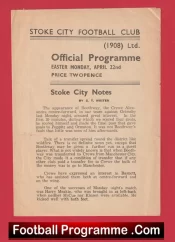 Stoke City v Bury 1946 – 1940’s Old Football Programme