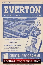 Everton v Manchester City 1948 – 1940s Football Programme