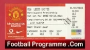 Manchester United v Leeds United 2003 – Football Ticket