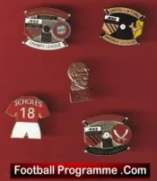 Manchester United Football Badge Collection Man Utd Badges X 5