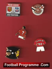 Manchester United Football Badge Collection Man Utd Badges X 5