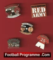 Manchester United Football Badge Collection Man Utd Badges X 5