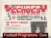 Echoes From Old Trafford Manchester United Malta Paper Jan 1982