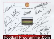Manchester United Football Team Multi Autographed Signed Sheet 2007/08 + Ronaldo