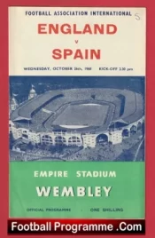 England v Spain 1960 – Football International Match Wembley