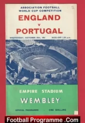 England v Portugal 1961 + Bobby Charlton + Eusebio
