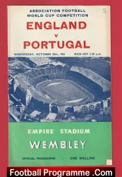 England v Portugal 1961 + Bobby Charlton + Eusebio