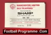 Manchester United Man Utd Season Ticket Book LMTB 1986 1987