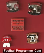 Manchester United Football Badge Collection Man Utd Badges X 5