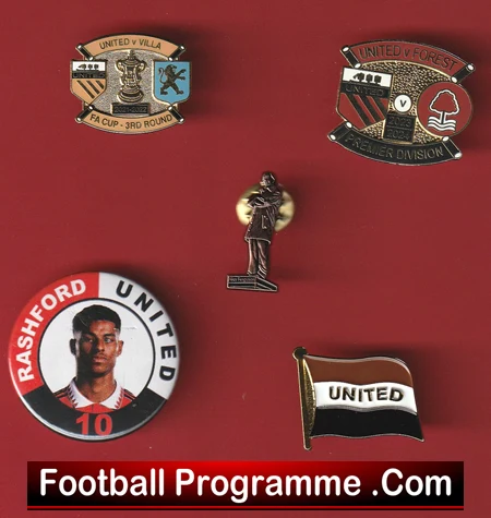 Manchester United Football Badge Collection Man Utd Badges X 5 - Image 2