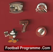 Manchester United Football Badge Collection Man Utd Badges X 5
