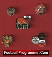 Manchester United Football Badge Collection Man Utd Badges X 5