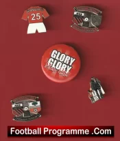 Manchester United Football Badge Collection Man Utd Badges X 5
