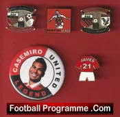 Manchester United Football Badge Collection Man Utd Badges X 5