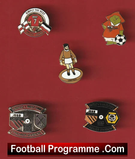 Manchester United Football Badge Collection Man Utd Badges X 5 - Image 2