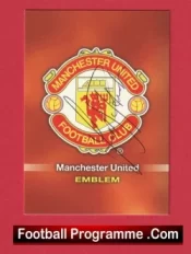 Manchester United Frank Stapleton Autographed Signed Football Card Man Utd