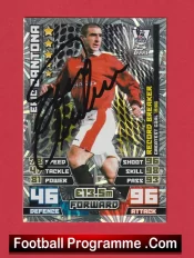 Manchester United Eric Cantona Autographed Signed Football Card Man Utd
