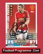 Manchester United Robin Van Persie Autograph Signed Football Card Man Utd