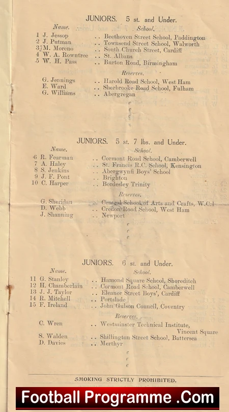 Great Britain Schoolboys Amateur Boxing Championships at Holborn 1928 - Image 4