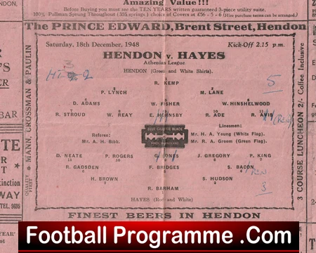 Hendon v Hayes 1948 - Image 3