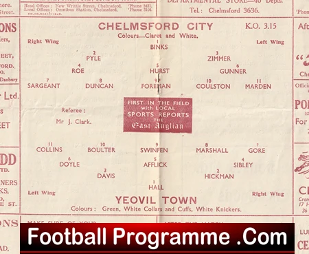 Chelmsford City v Yeovil Town 1947 - Image 3