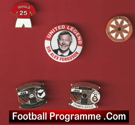 Manchester United Football Badge Collection Man Utd Badges X 5 - Image 2