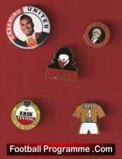 Manchester United Football Badge Collection Man Utd Badges X 5