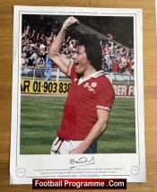 Manchester United Stuart Pearson Signed Autograph Man Utd 1977 Cup Final