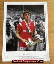 Manchester United Kevin Moran Signed Autograph Man Utd 1985 Cup Final