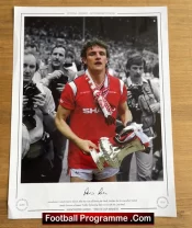 Manchester United Kevin Moran Signed Autograph Man Utd 1985 Cup Final