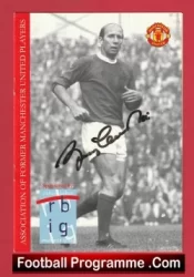 Bobby Charlton Association Former Manchester United Players Signed