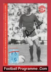 Denis Law Association Former Manchester United Players Autographed