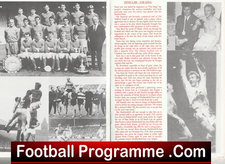 Denis Law Association Former Manchester United Players Autographed - Image 3