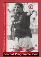 Steve Bruce Association Former Manchester United Players Autographed